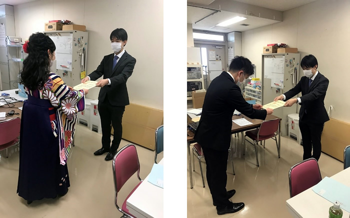 学位記授与の様子